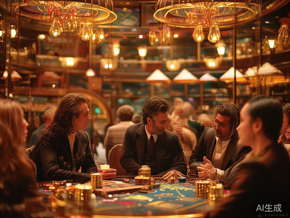 在赌场的灯光映照下，人们常常沉浸于瞬间的刺激与期待