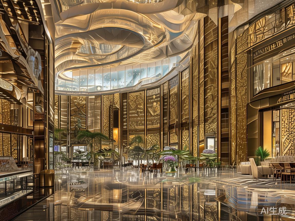 澳门皇家赌场盛大开幕,引领至尊博彩新时代! 澳门皇家赌场的建筑设计融合了现代与东方元素,彰显出